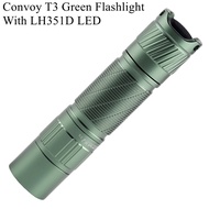 Convoy T3 Green Flashlight With LH351D LED Camping Hiking Lamp