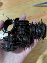 Black Bolitas half Spiky Sleeves Silicon Ring SENSUAL Toys For Men