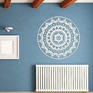 Home decoration wall sticker Wall Sticker Home Decor Mandala Flower Indian Bedroom Wall Decal Art Stickers Mural Home Vinyl Family Black Wall Sticker Home Deco Mirror 57X57Cm