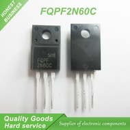 10pcs FQPF2N60C 2N60C 2N60 600V 2A MOSFET N-Channel transistor TO-220F new original