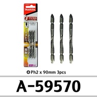 MAKITA A-59570 TWIST TORSION SCREW BIT 2X90MM 3PC