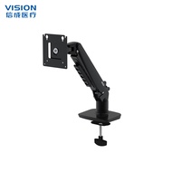 17"-27" Screen TV Mounts Monitor Arm Mechanical Spring Adjustable Height Aluminum Single Monitor Sta