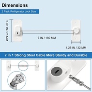 4PCS Cupboard Lock Child Safety Locks for Kids No Drill Cabinet Lock with Keys Refrigerator Lock