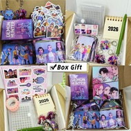 【00118a1n67r25.my】 Demon Hunter Box Gift K-pop Girl Group Gift Set Student Stationary Set Birthday G