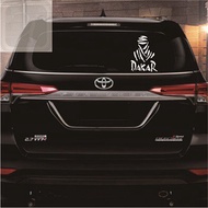 Dakar rally car cutting sticker, cool car window sticker, variations