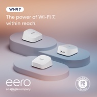 Amazon eero 7 dual-band mesh Wi-Fi 7 router - Supports internet plans up to 2.5 Gbps Coverage up to 