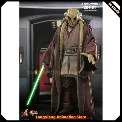 Original Hot Toys HT MMS751 Star Wars Episode III Revenge of the Sith Kit Fisto 1/6th In Stock Anime
