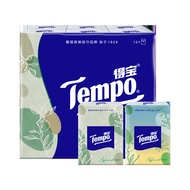 Tempo Pocket Tissue 4 ply | Peach/ Applewood/ Sakura/ Jasmine/ Neutral | 7pcs/ Pack - 12 Packs/ Bag