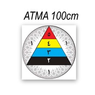 ATMA Archery Target Face 122cm 100m 80cm Tarpaulin Outdoors