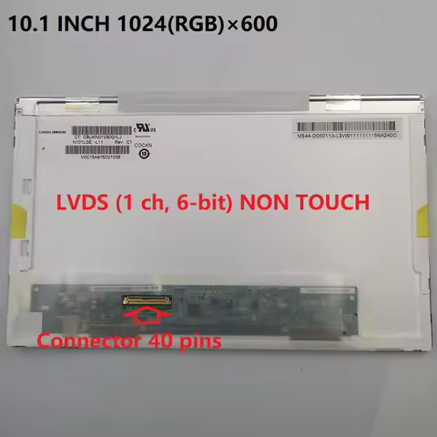 10.1" 40Pin 1024x600 lcd matrix For Samsung N110 N148 N220 NF110 N150 N145 PLUS Laptop LED Screen Di