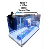 Set Cc Tank Aquarium L60"xW30"xH36"cm