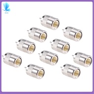 10pcs Connector UHF male PL259 plug solder RG8 RG213 LMR400 7D-FB cable silver