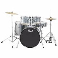 Pearl RS525SCC706 Roadshow 5-Piece Drum Set, Charcoal Metallic