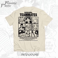 T-shirt Japanese Anime ONE PIECE NAKAMA TEAMMATES OP0066 T-Shirt Anime Manga AlvaCloth Premium
