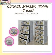 OROCAN NO. 6897 MILANO PEACH 5LAYER/DRAWER WITH CLOSESIDE/SPACE SAVERS/ORGANIZER/LAGAYANNG DAMITWARDROBE/ELEGANT DESIGNCABINET/ MINIMAL DESIGN CABINET/DURABOX 5LDURABOX