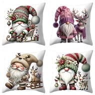 1PC/4 PCS New Christmas Design Printed Pillowcase 45*45cm(excluding Pillow)