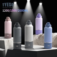 1200/1500/2000ML TYESO Botol air tahan sejuk Tumbler with Handle Thermal Insulation bottle Murah