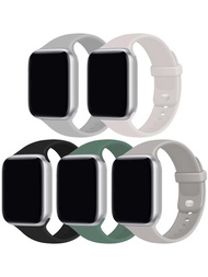 5入組套矽膠通用智能手錶帶