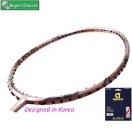 【Design In Korea】 Flex Power Air Speed 85 (Install String Apacs Elite III + FOC GRIP) Badminton Racket- Rose Gold(1pcs)