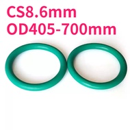 CS8.6mm OD405-700mm Green O-ring gasket sealing ring fluorine rubber, high temperature resistance, o