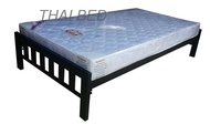 THAI BED 3.5ฟุต ฐานเตียงรับที่นอนขนาด3.5ฟุต เตียงเหล็กไร้ขาคั้มกลาง Single steel bed เตียงเหล็กหนา เ