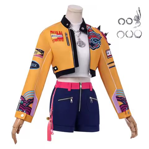 K-POP cosplay anime costumes watch hunter girl band cos suit watch hiter band Hallyu superstar Rumi 