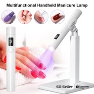 【SG】Handheld Manicure Word Lamp with Screen Display Bracket 360 Degrees Rotary Multifunctional Rack 