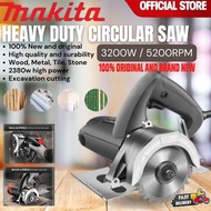 3200W Elektrik Cordless Circular Saw Mesin Potong Kayu Wood Plastic Cutter Blade Cutting Saw MAKITA 