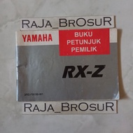 Ownership instruction book Manual book Yamaha RXZ/ Yamaha RX Z 3RS ORIGINAL Original