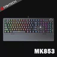 FANTECH MK853 RGB多媒體機械式青軸電競鍵盤(中文版)-黑