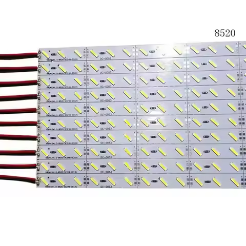 50pcs 25cm 50cm 12v Ultra Thin LED Hard Strip SMD 8520 Single Row 72 leds/m LED Rigid Bar 6000K AD L