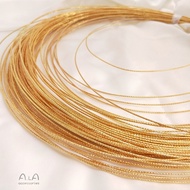 ((1m) Color Preservation Batch Flower Wire Copper Plated 18K Real Gold Modeling Wire Copper Wire Twi