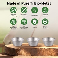 [LIS1] Wine Cup Mini Outdoor Camping Sake Whiskey Metal Ti Lightweight Healthy Eco-Friendly 9g 15ml 