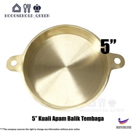 5 inchi Kuali Apam Balik Tembaga / 5" Copper Pancake Mould/ Piring Kuih Ban Chang / Kuali Apam Balik