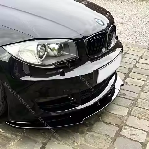 For BMW 1 Series E81 E82 E87 E88 LCI Standard Model 2004-2011 Car Front Bumper Lip Spoiler Spiltter 