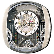 SEIKO FW563A Wall clock for living room bed room Mickey Mouse Minnie radio waves analog Karakuri 6 songs Melody rotating ornament &amp; Friends...