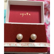 Japanese Light Jewelry agete Pink Large Pearl Ear Buckle