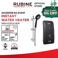 Rubine RWH-FS391D-BCB Instant Water Heater Inverter DC Pump - Carbon Black