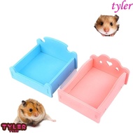 TYLER Hamster Ice Bed, Detachable Bite Resistant Hamster Toilet, Practical PVC Hamster Sleeping Bed Hamster Splicing Bed Summer