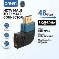 ONTEN OTN-HD815 / HD803 HDTV Male to Female Connector 48 Gbps 8K @ 60hz HDMI Port TV/ PS4 / PS5 / La