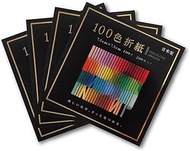 Ehime Shiko EN-100C-02 x S4P Origami 100-Color Origami, 3.0 inches (7.5 cm) Square, 200 Pieces, Set 