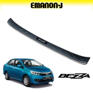 HC CARGO Perodua Bezza 3D Bumper Pad Rear Bumper Guard with Chrome Lining