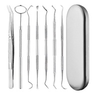 Rosalind Dentist Dental Tool Set 7 PCS - Silver