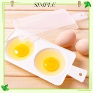 SIMPLESHOP Eggs Chicken Microwave Food Gadget Cooking Microwave Eggs 2 Eggs DIY Draining Egg Boiler