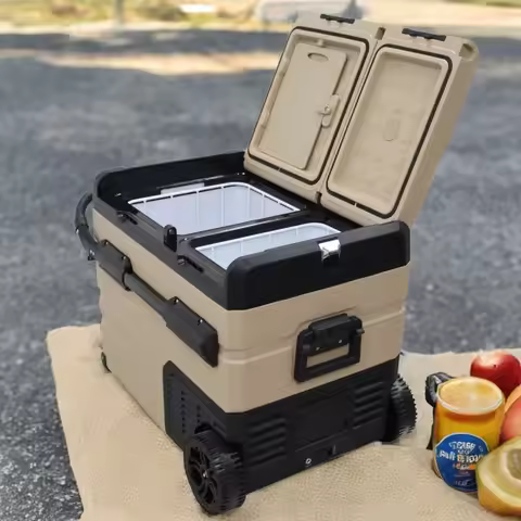 45L Portable Small Refrigerator Compact Freezer Fridge 12/24V for Car Household