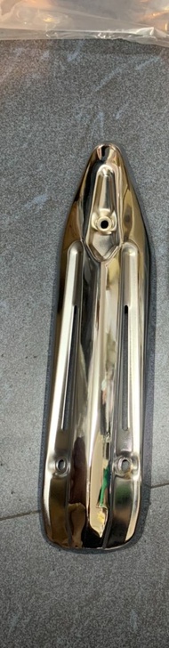 Bộ ốp che pô xe Exciter 135 EX 135 Exciter 2011 - 2014 chất liệu sắt xi inox