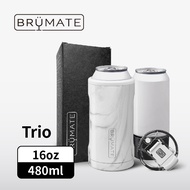【BrüMate】Trio 飲料鋁罐三合一 保溫保冰杯 16oz/480ml 大理石