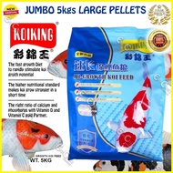 ♆ ✌ ∈ JUMBO 5kgs (Five kgs) Koiking HI-GROWTH (BLUE PACKAGE)(ff) Fish Food Koi Foods Carp Koi Fish