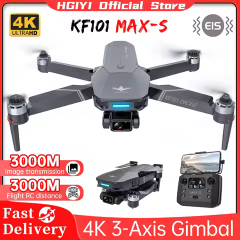 Teeggi KF101 Max-S Drone 4K Professional 5G WIFI Dron EIS Camera Anti-Shake 3-Axis Gimbal Brushless 