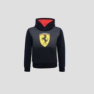 FERRARI เฟอร์รารี่ เสื้อแจ็คเก็ตฮู้ด รุ่น KID BIG SCUDETTO HOODED SWEATER BLK